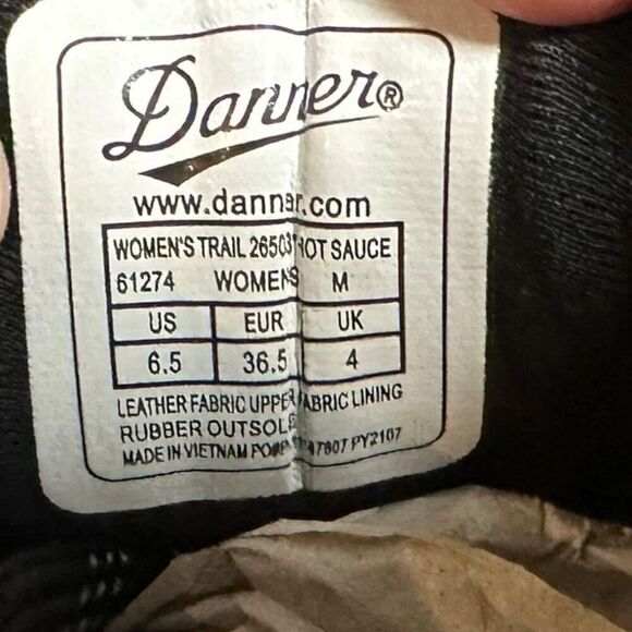 DANNER TRAIL 2650 3" HOT SAUCE WOMEN'S TERRAIN HIKING SHOES BOOTS - Picture 12 of 16